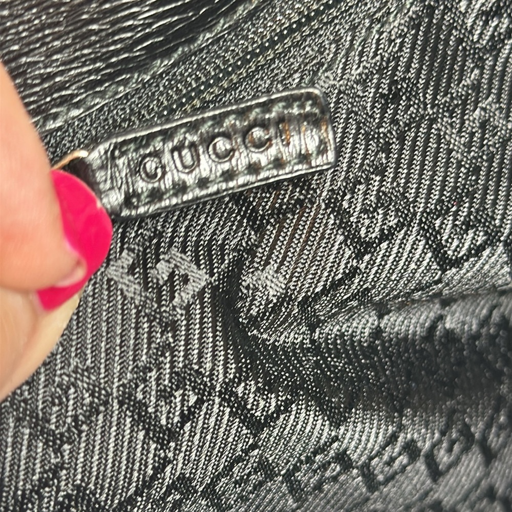 Gucci Leather and Canvas Tote Tom Ford Era 1994-2004, unbranded crossbody strap - Picture 16 of 16